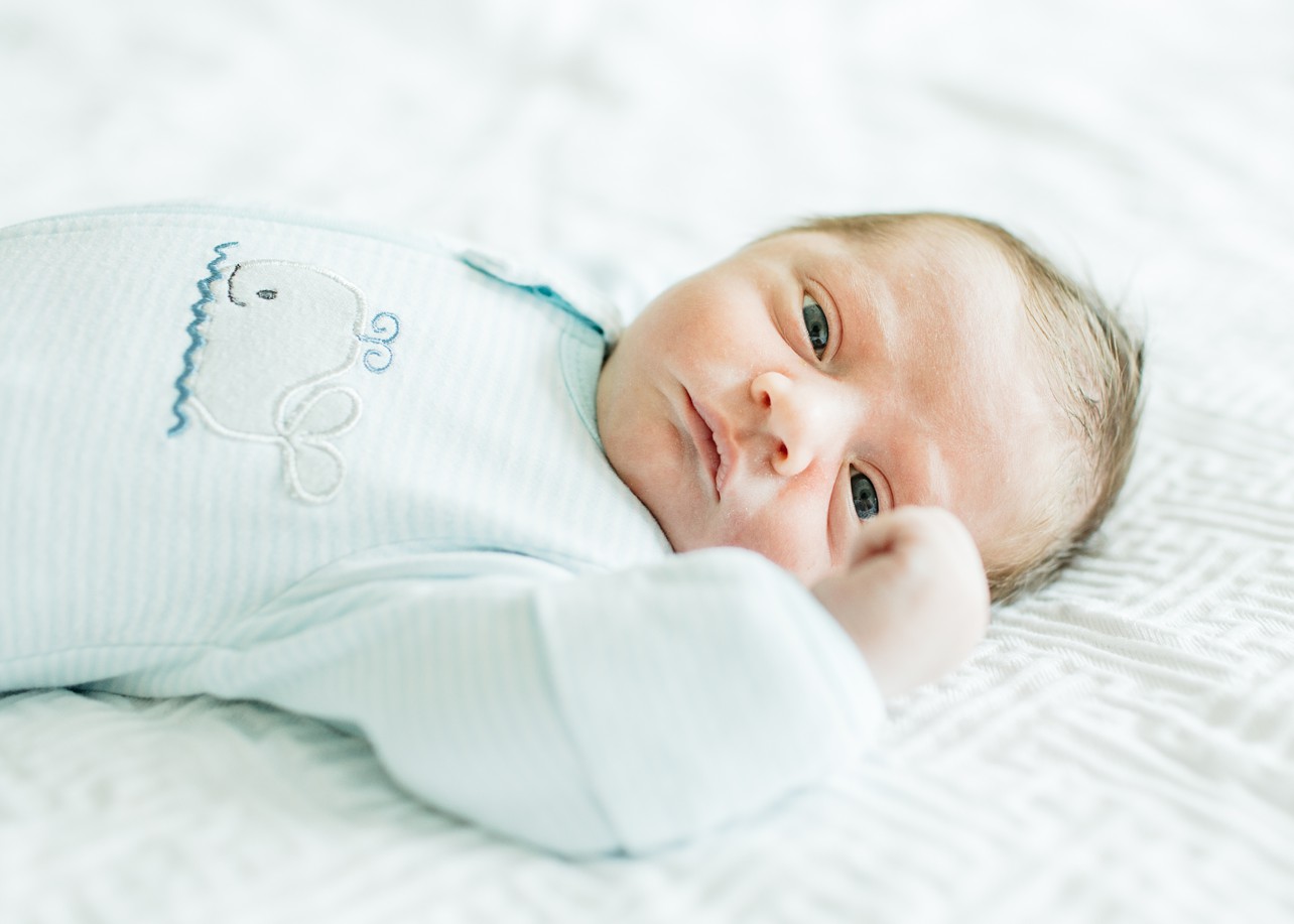 Newborn lifestyle session - newborn close up